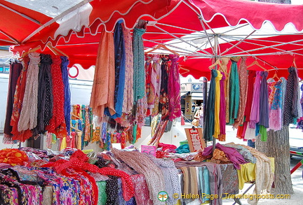 Lots of colour scarfs